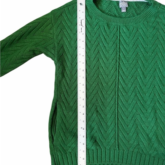 Soho Emerald Knit Crew Neck Sweater - Picture 6 of 7